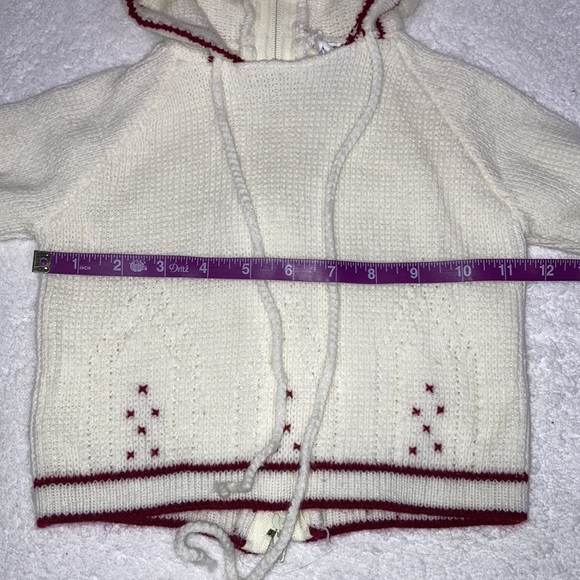 Vintage cuddleups zip back hooded sweater size 12m - Picture 3 of 6